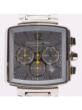 Louis Vuitton Speedy Chronograph SS Automatic Winding Silver Dial Watch